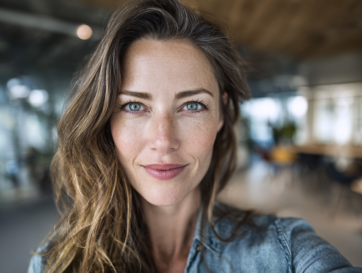 Sarah Johnson smiling after a faucet repair